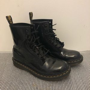 Black Shiny DocMartens